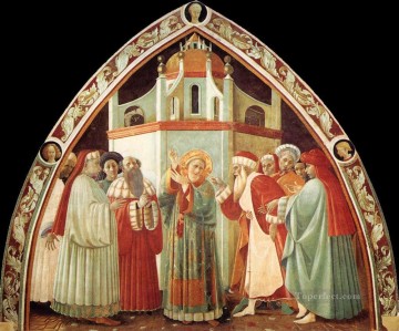  Paolo Pintura Art%C3%ADstica - Disputa de San Esteban del Renacimiento temprano Paolo Uccello